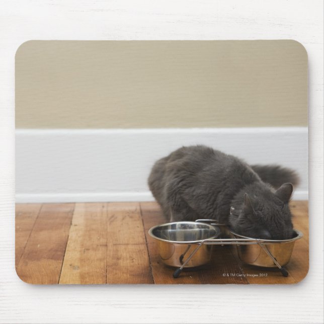 Mousepad Comida de gato por tigela (Frente)