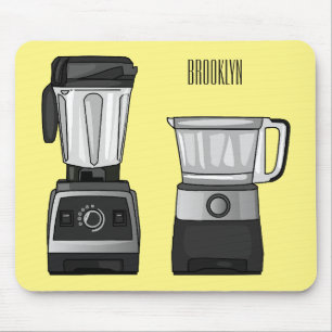 Mousepad Comida e ilustração do desenho do blender