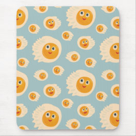 Mousepad Comida Fresca - Padrão de Ovos Fresados de Kawaii