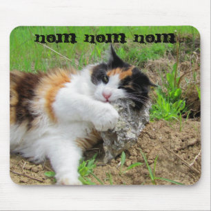Mousepad Comida para Gato Rock Nom