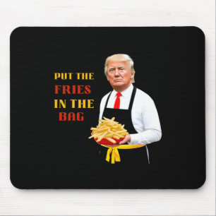 Mousepad Comida Rápida Engraçada Colocou As Fritas No Saco