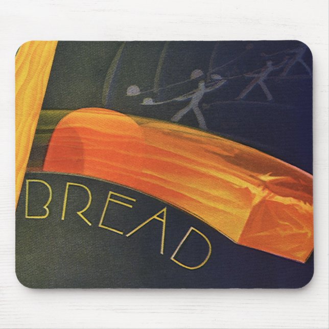 Mousepad Comidas Saudáveis, Pão De Trigo Com Grãos Inteiros (Frente)