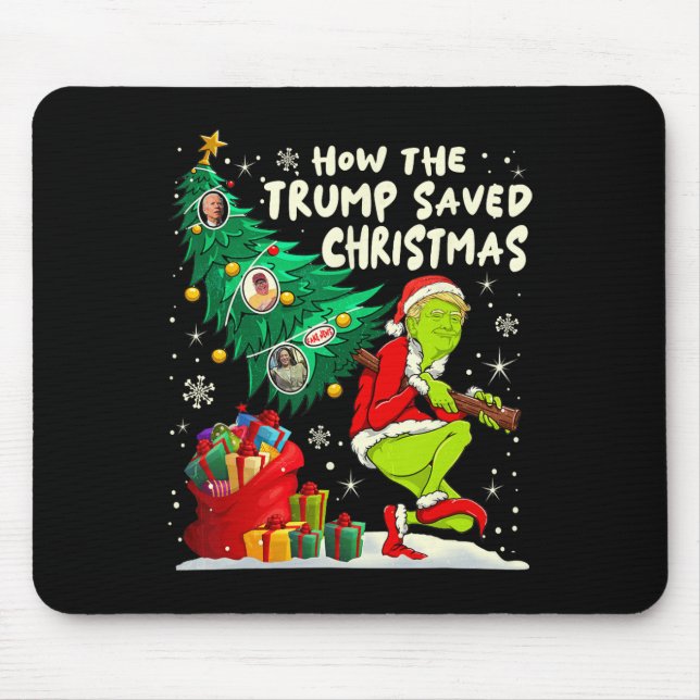 Mousepad Como A Batida Salvou O Natal Engraçado Trum (Frente)
