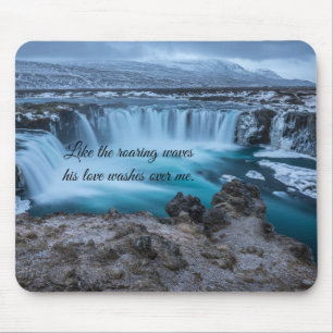 Mousepad Como a plataforma do mouse do Oceano Azul de Ondas
