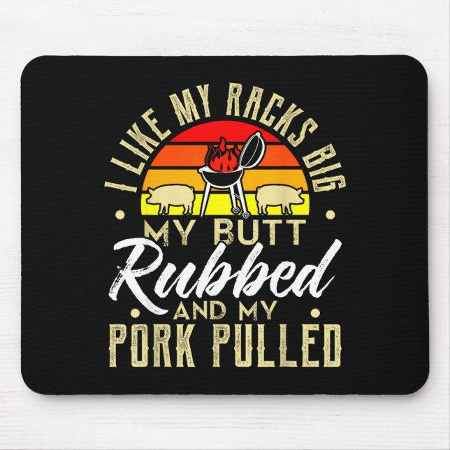 Mousepad Como carne de porco arrancada com o traseiro esfre (Frente)