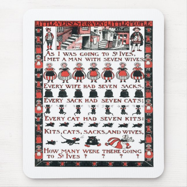 Mousepad Como eu estava indo a St Ives (Frente)