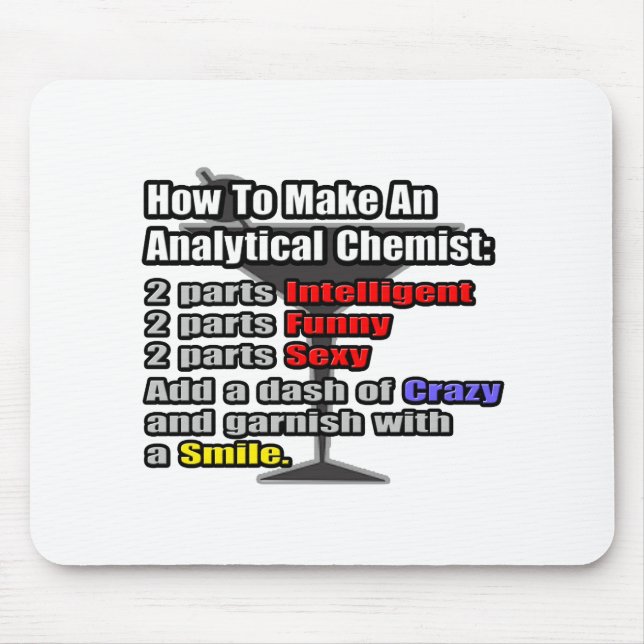 Mousepad Como fazer um químico analítico (Frente)