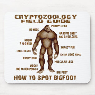 Mousepad COMO MANCHAR BIGFOOT - guia do campo do