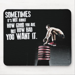 Mousepad Como mau você o quer - CrossFit inspirador