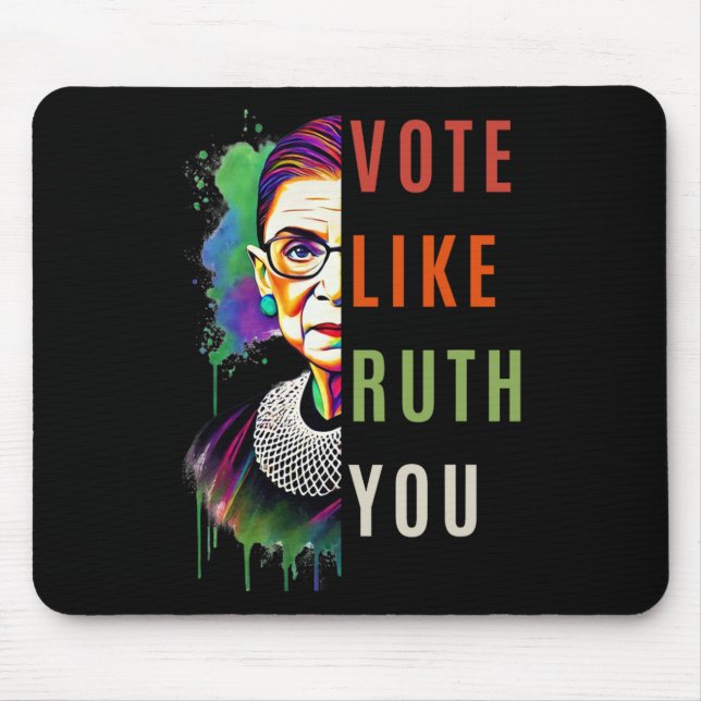 Mousepad Como Ruth Enviou Sua Colorida Arte Feminista (Frente)