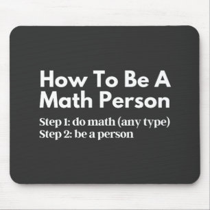 Mousepad Como Ser Uma Pessoa De Matemática