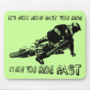 Mousepad Como Você Anda Rápido em Moto de Trilha Motocross 