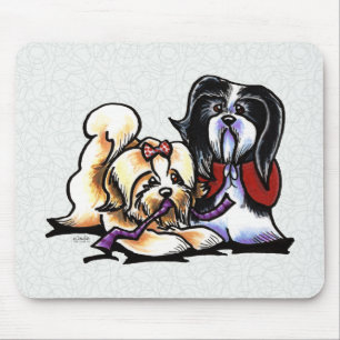 Mousepad Companheiros de brincadeira de Havanese