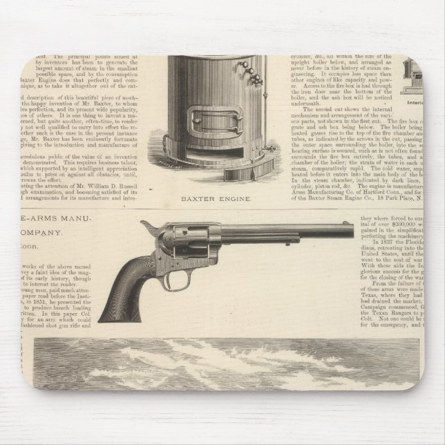 Mousepad Companhia de Motores a Vapor (Frente)