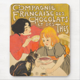 Mousepad Companhia Francesa de Chocolates e Chás, Art Nouve