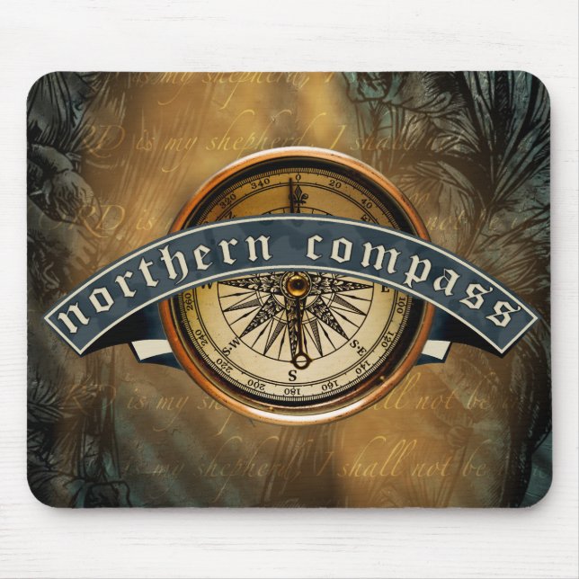 Mousepad Compass do norte (Frente)