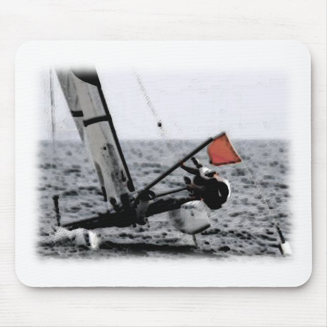 Mousepad Competição Velejando Foto Catamaran (Frente)
