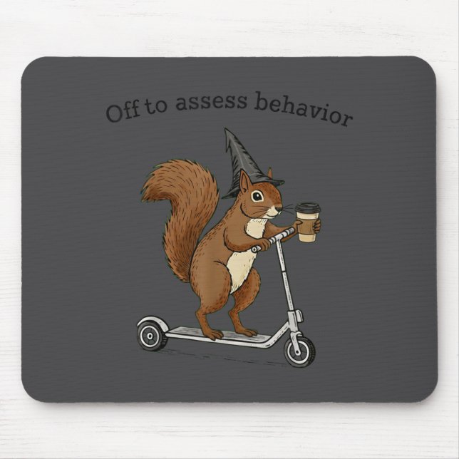 Mousepad Comportamento Ess Para Squirrel Engraçado Comporta (Frente)