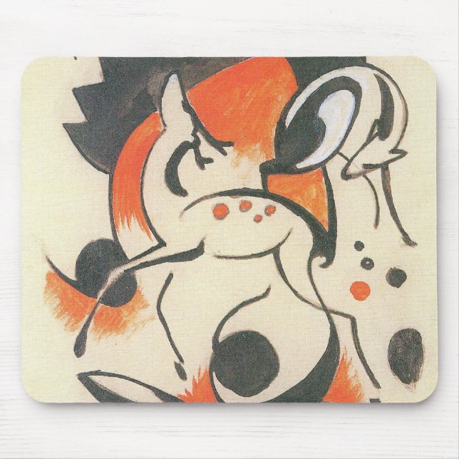 Mousepad Composição com Dois Veados de Franz Marc (Frente)