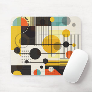 Mousepad Composição de formas geométricas coloridas