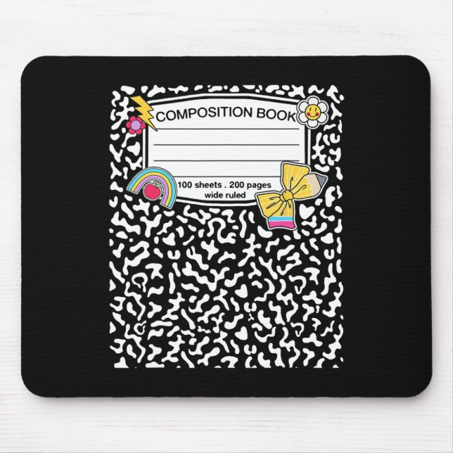 Mousepad Composição do bloco de anotações Correspondente ao (Frente)