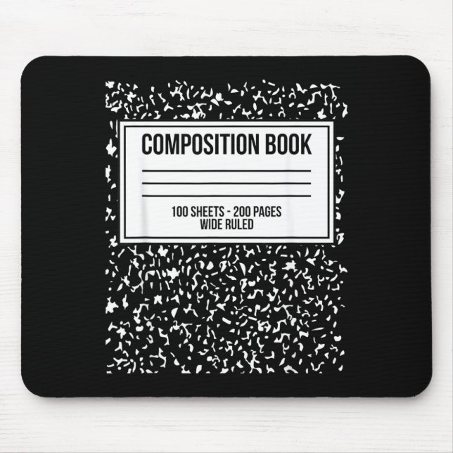 Mousepad Composição engraçada do diário de fantasias de Hal (Frente)
