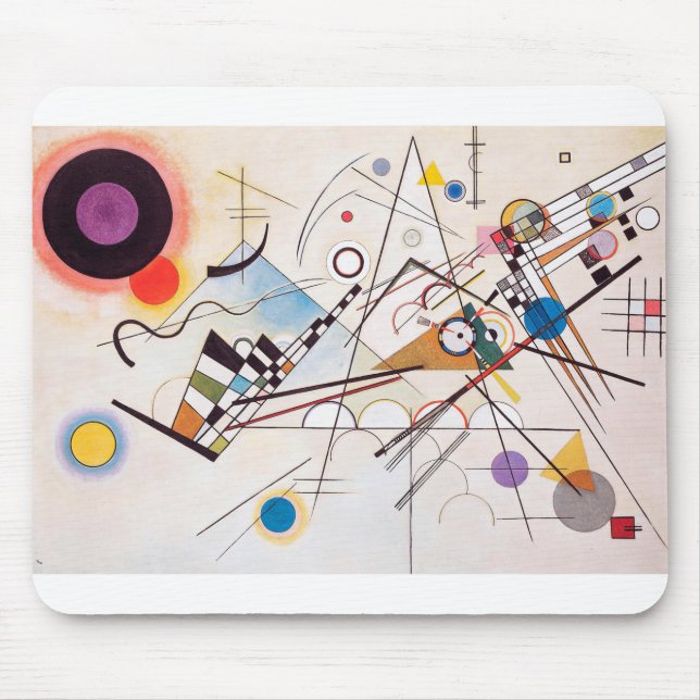 Mousepad Composição original VIII por Wassily Kandinsky (Frente)