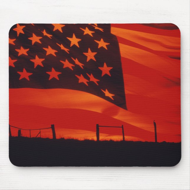 Mousepad Composto digital da bandeira americana (Frente)