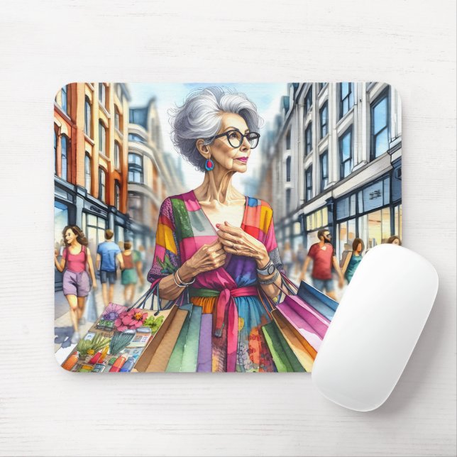 Mousepad Comprador de na moda City (Com mouse)