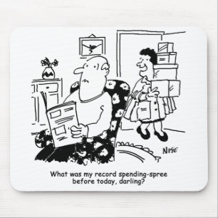 Mousepad Comprando Trip. Gasto de Registro. Oversação em 