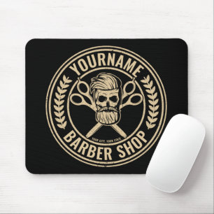Mousepad Compro de Barber Personalizado Skull Rockabilly Sa