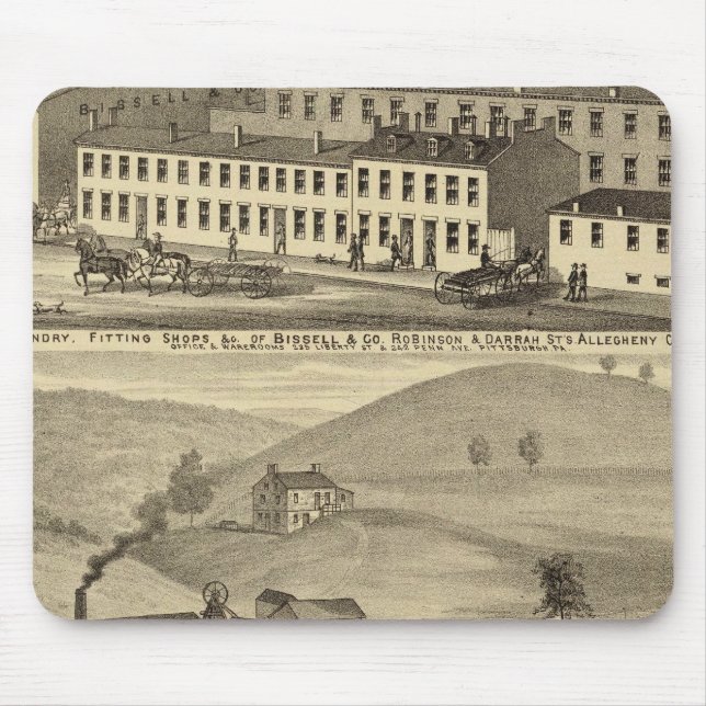 Mousepad compro de montagem, fundição (Frente)