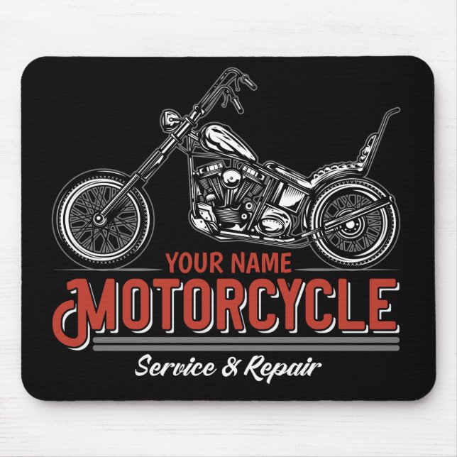 Mousepad Compro Personalizado de Reparo de Biker de Serviço (Frente)