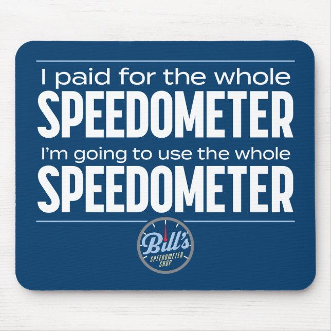 Mousepad Compro Speedometer de Bill (Frente)