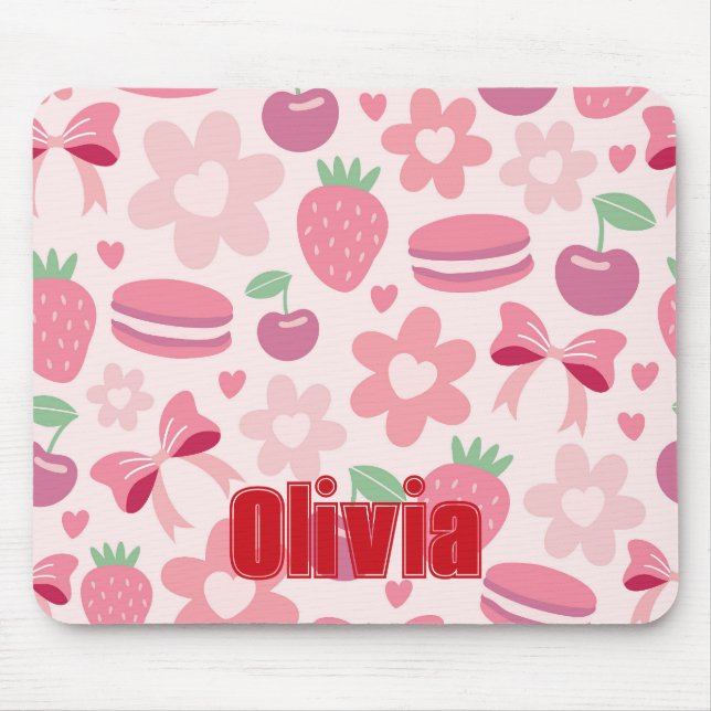 Mousepad Computador coqueteiro/Pad do mouse para jogos para (Frente)