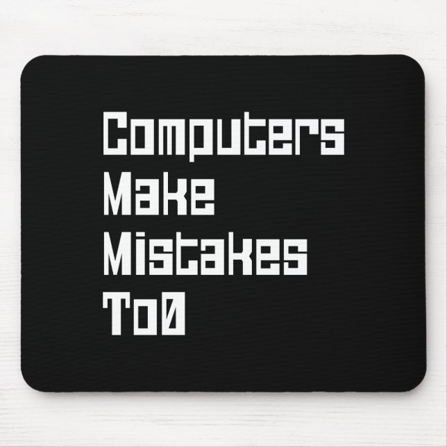 Mousepad Computadores Cometem Erros Na Placa Do Mouse0 (Frente)