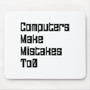 Mousepad Computadores Cometem Erros Para0