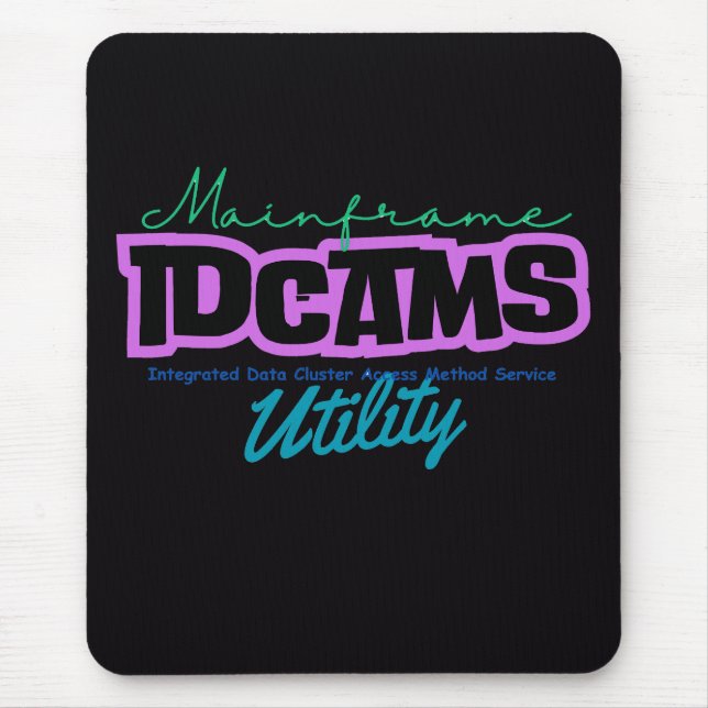 Mousepad Computadores Mainframe com Utilitário IDCAMS (Frente)