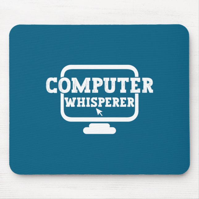 Mousepad Computer Whisperer Tech Suprt Nerds Geek Funny N  (Frente)