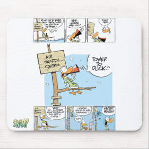 Mousepad Comunicações de controlador aéreo do pântano