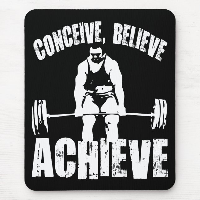 Mousepad Conceber, Acreditar, Alcançar - Preparar Motivação (Frente)
