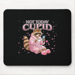 Mousepad Conceito de guaxinim anti-Dia dos Namorados Não Ho