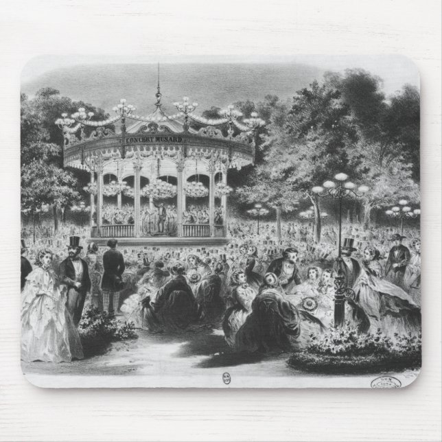 Mousepad Concerto no Champs-Elysees, 1865 de Musard (Frente)