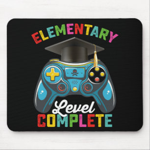Mousepad Conclusão do Nível Elementar Graduação Jogos Gamer