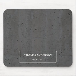 Mousepad Concreto Moderno Branco e Cinza Escuro