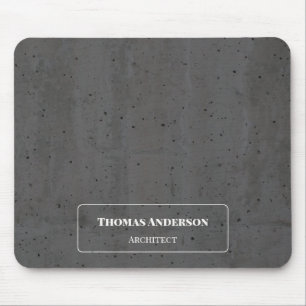 Mousepad Concreto Moderno Branco e Cinza Escuro