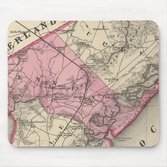 Mousepad Condado de Cape May, NJ (Frente)