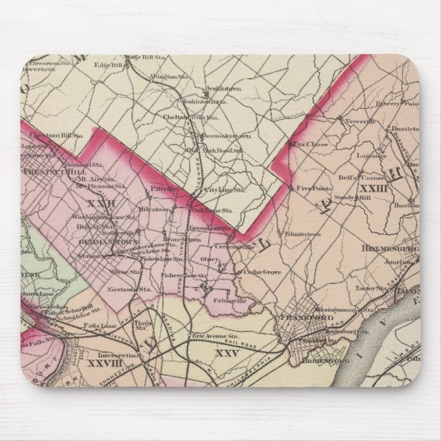 Mousepad Condado de Philadelphia (Frente)