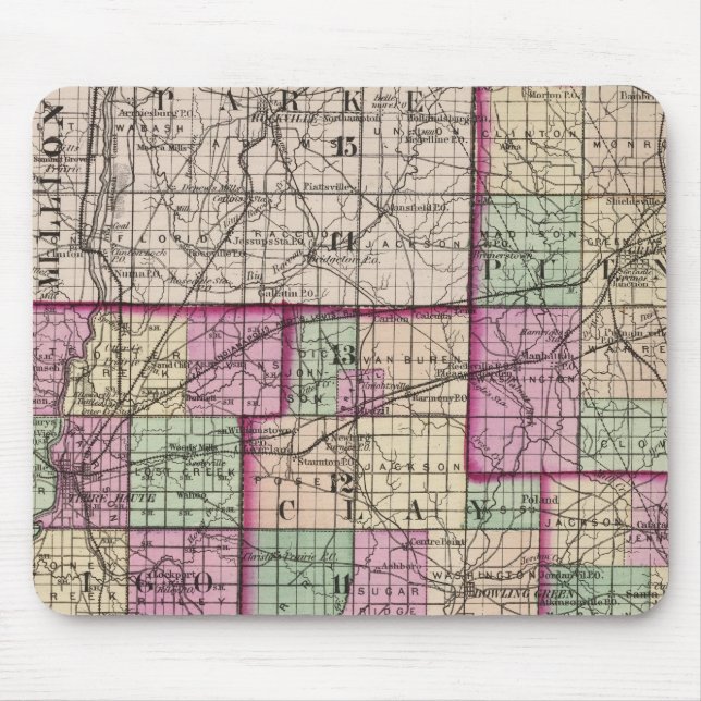 Mousepad Condado de Putnam e Vigo (Frente)