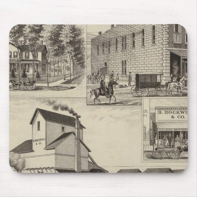 Mousepad Condado de Rockwel, Kansas (Frente)